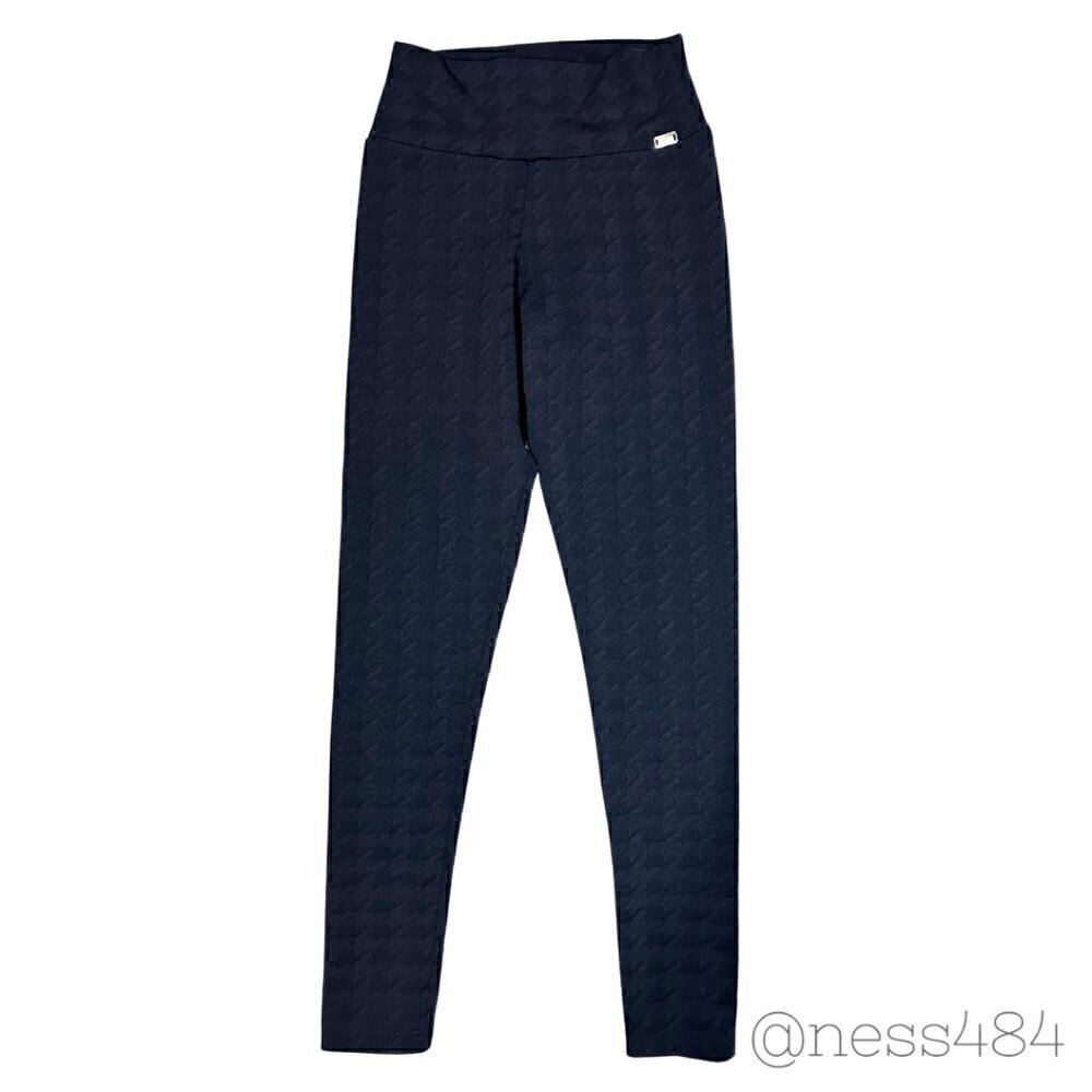 RHAIKA of London Glossy Black Textured‎ Leggings Medium